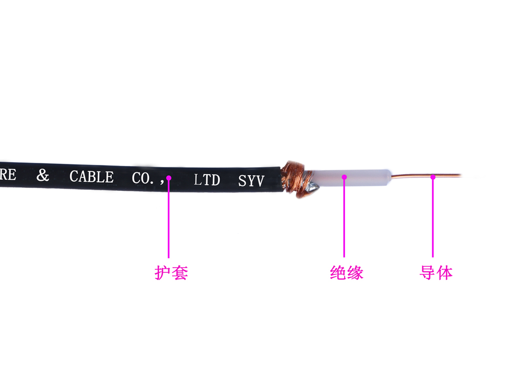 SYV50型 銅導體(tǐ)實芯聚乙烯絕緣 50Ω 同軸電纜(圖1)